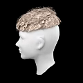 Game And Movie Character With Curly Blonde Wig On Mannequin Head