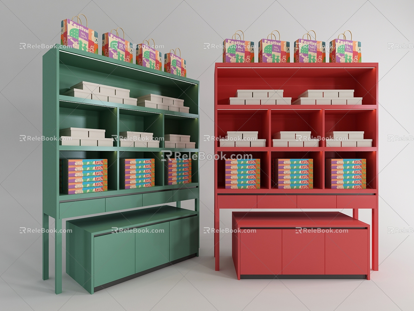 Modern Wenchuang Gift Shop Display Cabinet 3d model