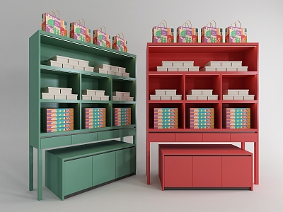 Modern Wenchuang Gift Shop Display Cabinet 3d model