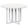 Elegant Modern Round Marble Table With Gold Metal Legs Design 3d model