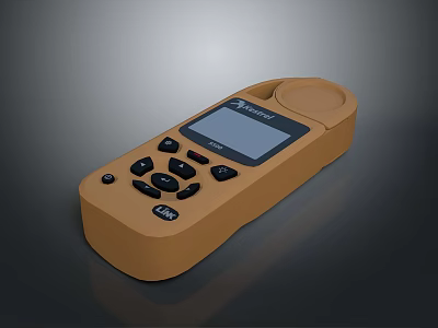 Handheld Skyeagle Electronic Device with Brown Case LCD Display and Control Buttons 3d model