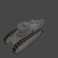 The Renault Tank 3d model