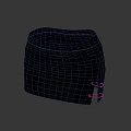Fashionable Black Short Skirt with Side Metal Buckle Design and Modern Slim Fit