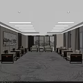 Premium New Chinese Style Reception Hall Comfortable Leisure Sofa Combination for Formal Business Guests