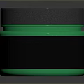 Practical Green Household Jar With Black Label And Gray Lid For Storage 3d model