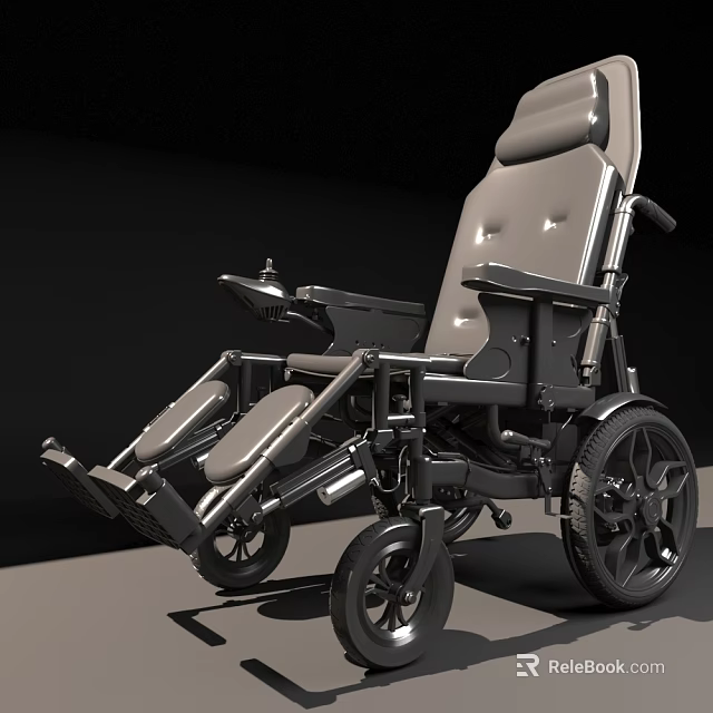 Functional Vehicle Featuring Ergonomic Adjustable Seat Armrests And Large Wheels 3d model 