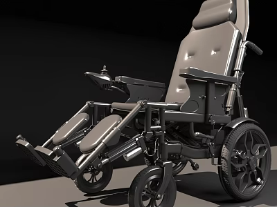 Functional Vehicle Featuring Ergonomic Adjustable Seat Armrests And Large Wheels 3d model