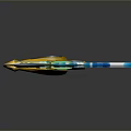 Crossbow Mechanical Crossbow Shift Bow and Arrow Shoot Far Equipment Weapons High-tech Crossbow 3d model