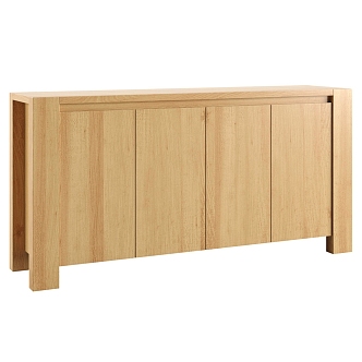 Terra Nordic Simple Log Sideboard Entrance Cabinet Decorative Cabinet Shoe Cabinet 3d model