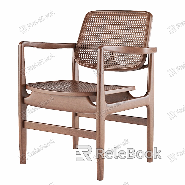 Modern single chair dining chair armchair model