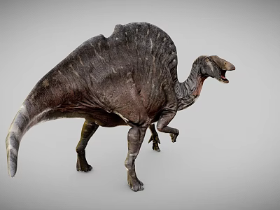 Realistic Spinosaurus Game Movie Character With Sail Back And Open Mouth 3d model