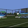 BYD New Energy Vehicle Event Entrance With Green Lawn And Rows Of Cars