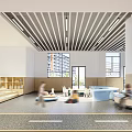 Kindergarten Indoor Play Area With Children Playing Toy Cars And Colorful Decorative Wall