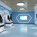 modern classroom 3d model