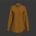 Stylish Orange Long Sleeve Button Down Shirt For Daily Casual Wear Outfits