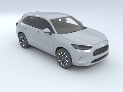 Modern Silver SUV Car Featuring Streamlined Body Black Wheels And Front Design 3d model