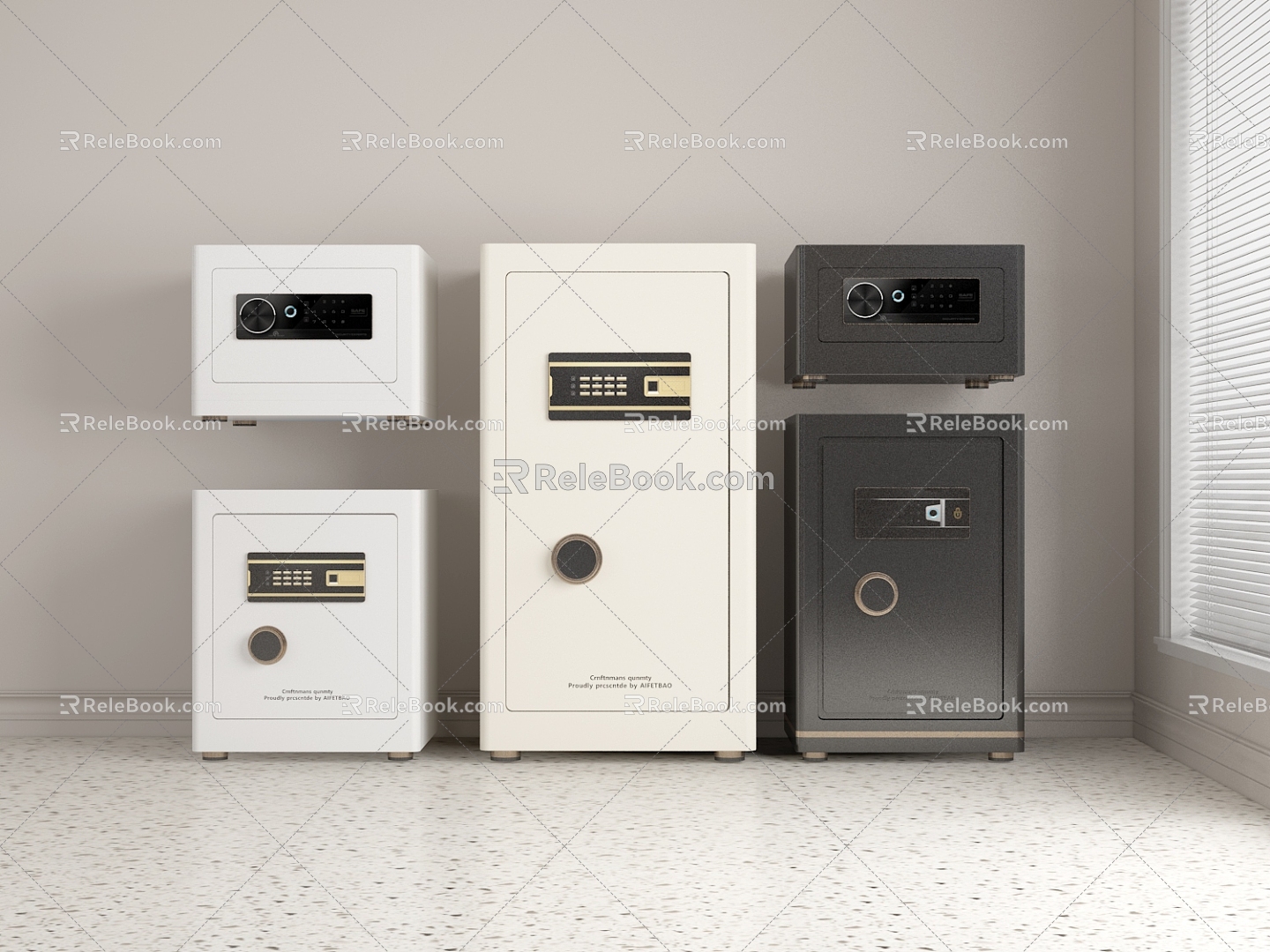 Modern Safe Safe 3d model