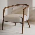 Modern Accent Chairs with Wooden Frame Fabric and Leather Upholstery in Light and Dark Colors