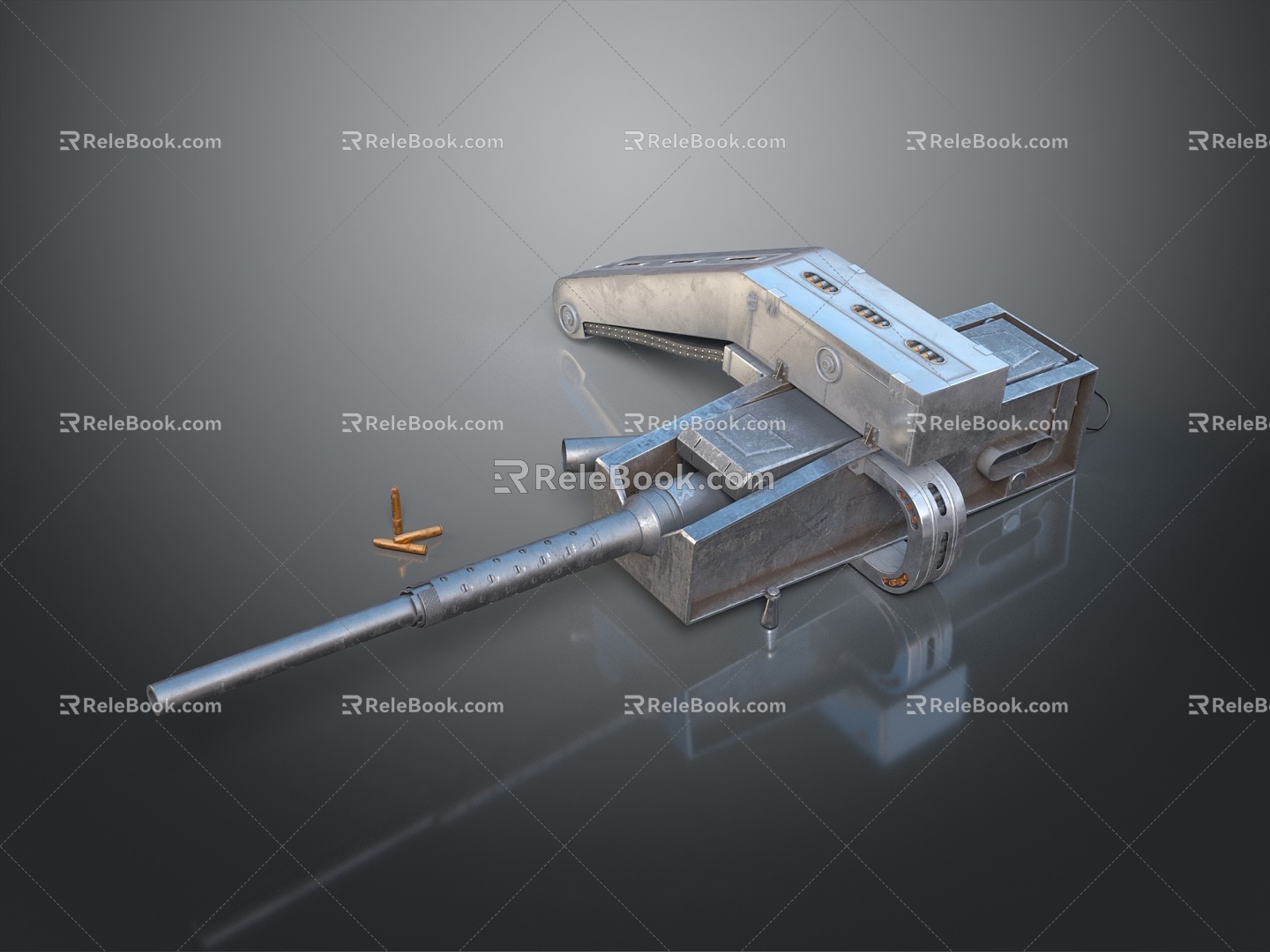 Turret Machine Gun Heavy Machine Gun Turret Sci-fi Tower Defense Game Tower Defense Sci-fi Turret Game Turret model