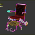 Modern Foldable Lightweight Wheelchair with Aluminum Frame Black Seat Armrests and Wheels