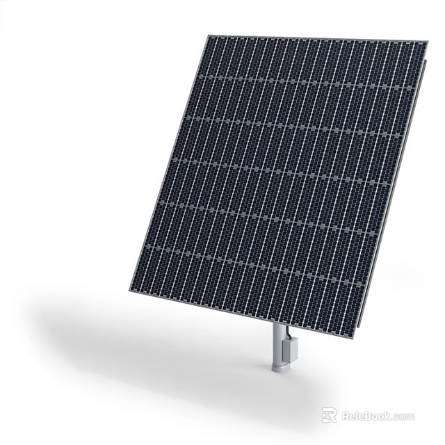 Industrial Solar Panel Equipment With Stable Mounting Bracket And High Efficiency Photovoltaic Cells 3d model 