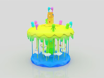 Modern Amusement Equipment 3d model