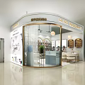 Modern Skin Care Center Interior With Glass Display Shelves Treatment Chairs And Lighting