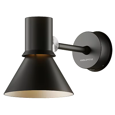 Modern Minimalist Black Wall Lamp With Conical Shade And Wall Mounted Design 3d model