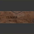 Wooden Storage Box For Fragile Items With Handle And Metal Clasps