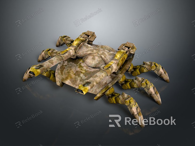 Mech tank mech insect mech spider crab machine crab mechanical crab mech crab model