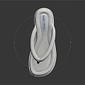 White Flip Flops With Thick Comfortable Sole Casual Summer Footwear Design