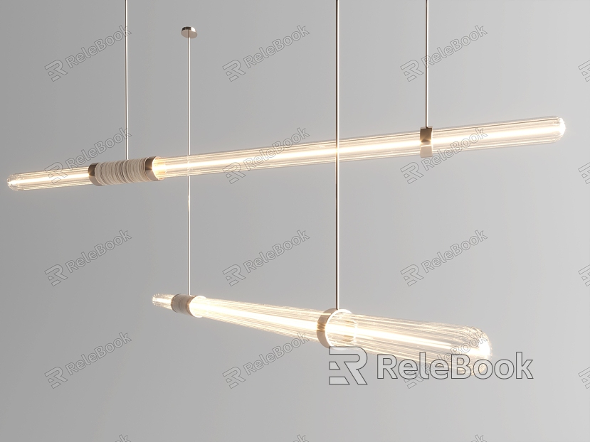 Simple long chandelier model