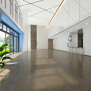 Modern Hall 3d model