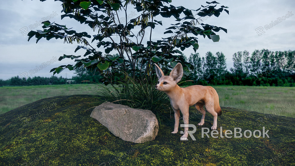 Modern auricular fox fox model