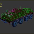 Bulletproof Car Armed Jeep Armed Car Armed Bulletproof Car Military Jeep Off-road Jeep Humvee 3d model