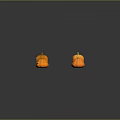 Various Fresh Vegetable Pumpkins Featuring Carved Smiling Faces Arranged Together