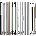 Modern handle sliding door handle 3d model