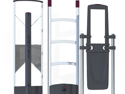 Commercial Security Equipment With Metal Detector Gates And Frame Structure Design 3d model
