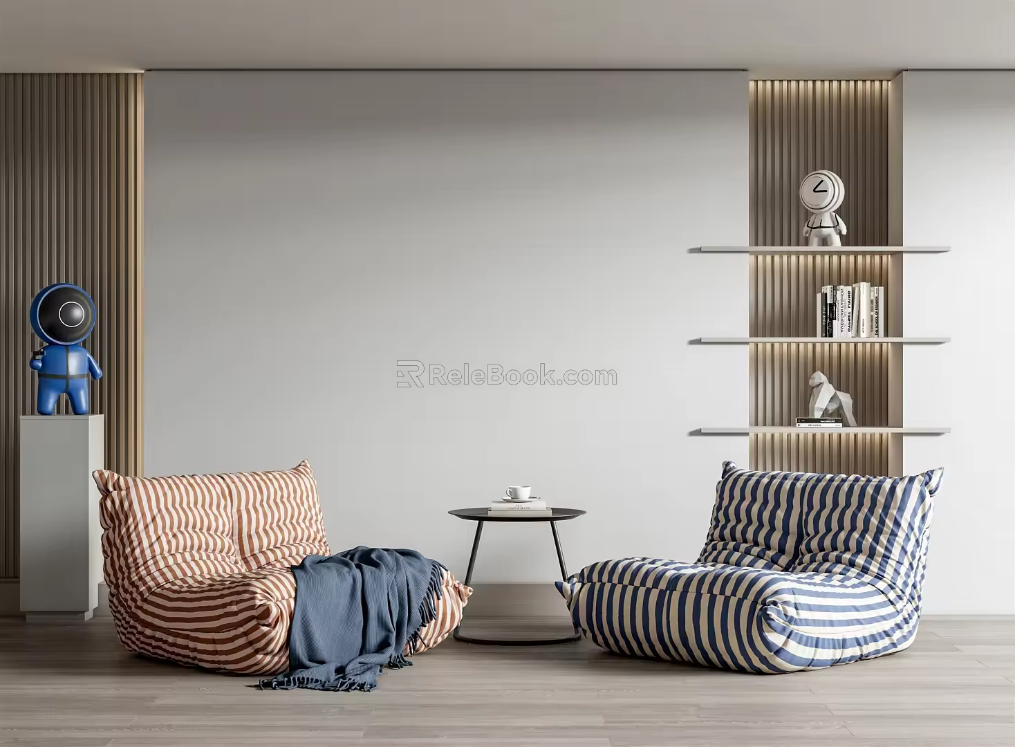 Modern Lazy Sofa Caterpillar Sofa 3d model
