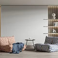 Modern Lazy Sofa Caterpillar Sofa 3d model