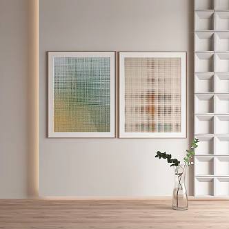 Modern Minimalist Decorative Painting 3d model
