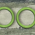 Stylish Two Green Circular Jewelry Rings Ideal For Fashion Accessories Collection
