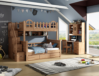 Modern Children's Room 3d model