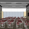 Modern Classroom School Microclassroom 3d model
