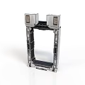 Industrial Metal Frame Structural Component With Panel Brackets And Vents