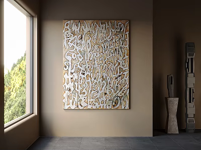 Modern Decorative Painting 3d model