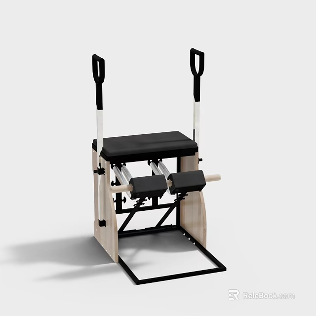 Yoga Studio High Quality Sturdy Pilates Reformer Equipment For Professional Training Sessions 3d model 