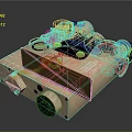 Winter type optical endoscope observation mirror sniper rifle observation mirror attack periscope 3d model