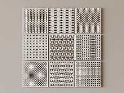 Other Decorative Perforated Panels With Various Patterns 3d model