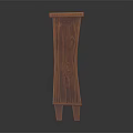 Wooden Entryway Console Side Cabinet With Open Shelves And Support Legs